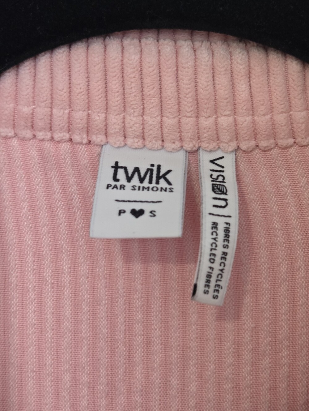 Twik Simons Pink Corduroy Oversized Shacket Jacket Size Small - Picture 7 of 12